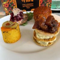 Halloween tea set  at Cafe Flora in Seattle