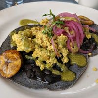 Vegan Huevos Cubanos at Cafe Flora in Seattle