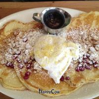 Lemon-sugar potato pancakes (apparently a seasonal item, since they don't have this listed on their online menu) at Cafe Flora in Seattle