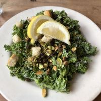 Vegan Kale Caesar Salad at Cafe Flora in Seattle