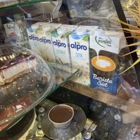 Milk selection  at The Coffee Grinder in Datca