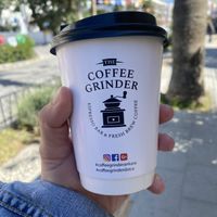 oat milk latte  at The Coffee Grinder in Datca