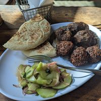 Babaganoush plate at Bustavo Food Bus in Ometepe