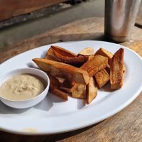Breadfruit fries at Bustavo Food Bus in Ometepe