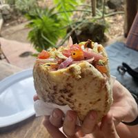 Vegan Shawarma Pita  at Bustavo Food Bus in Ometepe