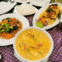 Red curry tofu at Thai Thani in Orlando