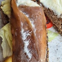 Close up of daikon radish bacon at Cafe Cuba in St Julians