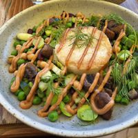 Vegan salad at Cafe Cuba in St Julians