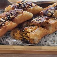 Fried dough fritters with stuffings at Xiang Ji 香積素食 in Johor Bahru