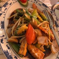 Gebratener Tofu mit Gemüse  at Champa Ney Balance Food in Norderney