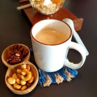 earl grey latte (soy) at Paper Nuts in Seoul