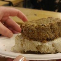 Chocolate chip cookies ice cream sandwich at Cookies and Scream - Camden Lock Market in North West London