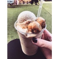 Cookie Dough Milkshake at Cookies and Scream - Camden Lock Market in North West London