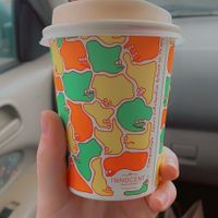 Oat milk latte at Egg and Spoon in Auckland