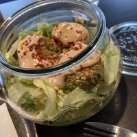 Lunch Special (11€) Falafel Hummus Salat  at Nina‘s Deli in Dreieich