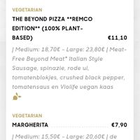Vegan options at Pizza Hut in Antwerpen