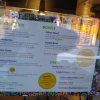 Menu at Happy Döner in Mainz
