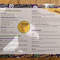 Getränke at Happy Döner in Mainz