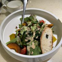 Kale and butternut squash salad with vegan dressing  at Heshan - 禾山有素 in Shenzhen