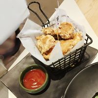 Deep fried and delicious   at Planet Green 青苔行星·现代蔬食料理 in Shenzhen