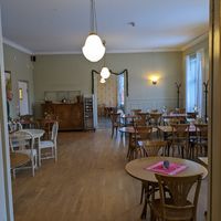 Inside of the cafe at Gaggeska Garden in Vasteras