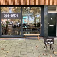 Outside at Shokudo in Utrecht