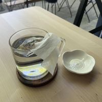 Genmaicha tea: mild and good, but they have more special teas than this one at Shokudo in Utrecht