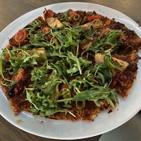 Vegan flammkuchen at Cine Café in Vlissingen