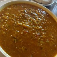 Sopa De Grao De Rico (chicpea and rice soup)  at Manchester Jewish Museum in Manchester