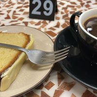 Passionfruit cake. Vegan at Pink Lane Coffee in Newcastle Upon Tyne