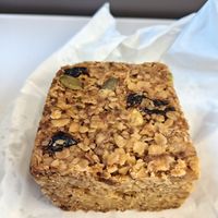 Apricot and ginger flapjack at Pink Lane Coffee in Newcastle Upon Tyne