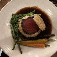 Beetroot wellington in red wine gravy   at Morgan and Watson  in South East London