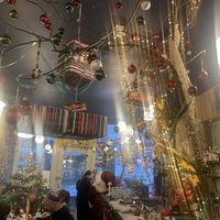 Christmas Decorations Up  at Morgan and Watson  in South East London