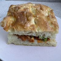 massive korean chicken sandwich   at Morgan and Watson  in South East London