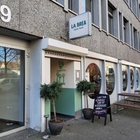 Exterior and outdoor seating at LA Brea in Zurich