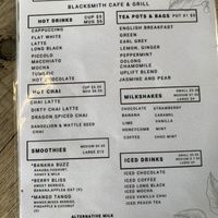 New menus posted, as advertised menus have long since been revised. Now very limited vegan options  at Blacksmith Gallery Cafe in Sheffield