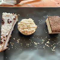 Some of the delicious desserts   at BOTICA BISTRO - Nutty Treesome in Playa Del Carmen
