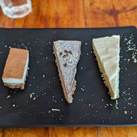 Tiramisu, Cheeky Monkey, Key Lime at BOTICA BISTRO - Nutty Treesome in Playa Del Carmen