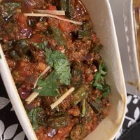 Bhindi jaipuri  at Bombay Dhaba in Upper Mount Gravatt