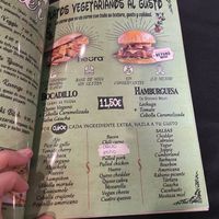 Vegan menu  at El Purgatorio in Cartagena
