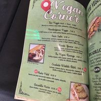 Vegan menu  at El Purgatorio in Cartagena