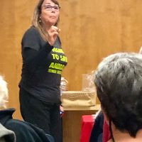 Linda, founder and President of the Sacramento Vegan Society!  Can't believe how active she is, a super woman!
 at Sacramento Vegan Society in Sacramento
