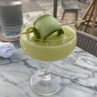 Cucumber Jalapeño cocktail   at The Banyan Tree in Lahaina