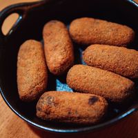 Spinach croquettes at Lima Bar in Viana Do Castelo