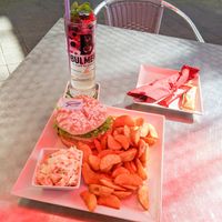 Jackwower with Potato Wedges and Housemade Limonade at Jaroon's American Diner at Jaroon's American Diner in Karlsruhe