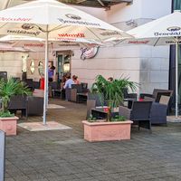 Outdoor seating at Jaroon's American Diner at Jaroon's American Diner in Karlsruhe