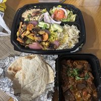 Fresh & delicious - everything on this plate made my taste buds sing - well seasoned and cooked to perfection 😋   at Cilantro New Mediterranean in Philadelphia