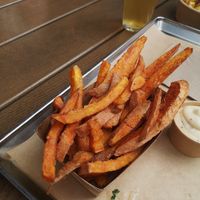 Frites de patate douce at Patatak - La Bourse in Brussels