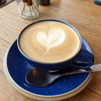 Oat latte at Hata in Edinburgh