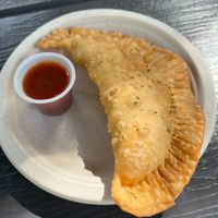 One veggie empanada at El Yunique Rainforest Cafe in Rio Grande